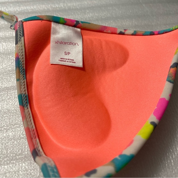 Xhilaration Swim Push Up Bikini Top Size Small Multicolor Cheetah Print - Picture 6 of 13